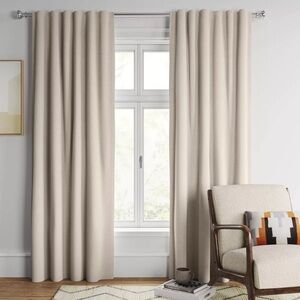 Elegant Cream Curtains Set (2 panels)